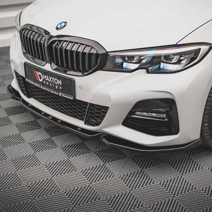 Maxton Design BMW 3 Series M Sport V5 Front Splitter In Gloss Black (G20/G21 Pre-LCI)