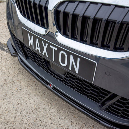 Maxton Design BMW 3 Series M Sport V2 Front Splitter In Gloss Black (G20/G21 Pre-LCI)