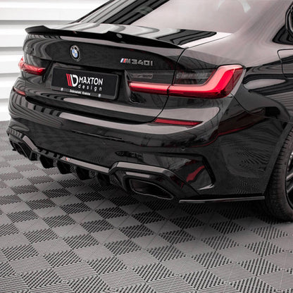 Maxton Design BMW 3 Series M Sport V3 Rear Side Splitters In Gloss Black (G20/G21 Pre-LCI)