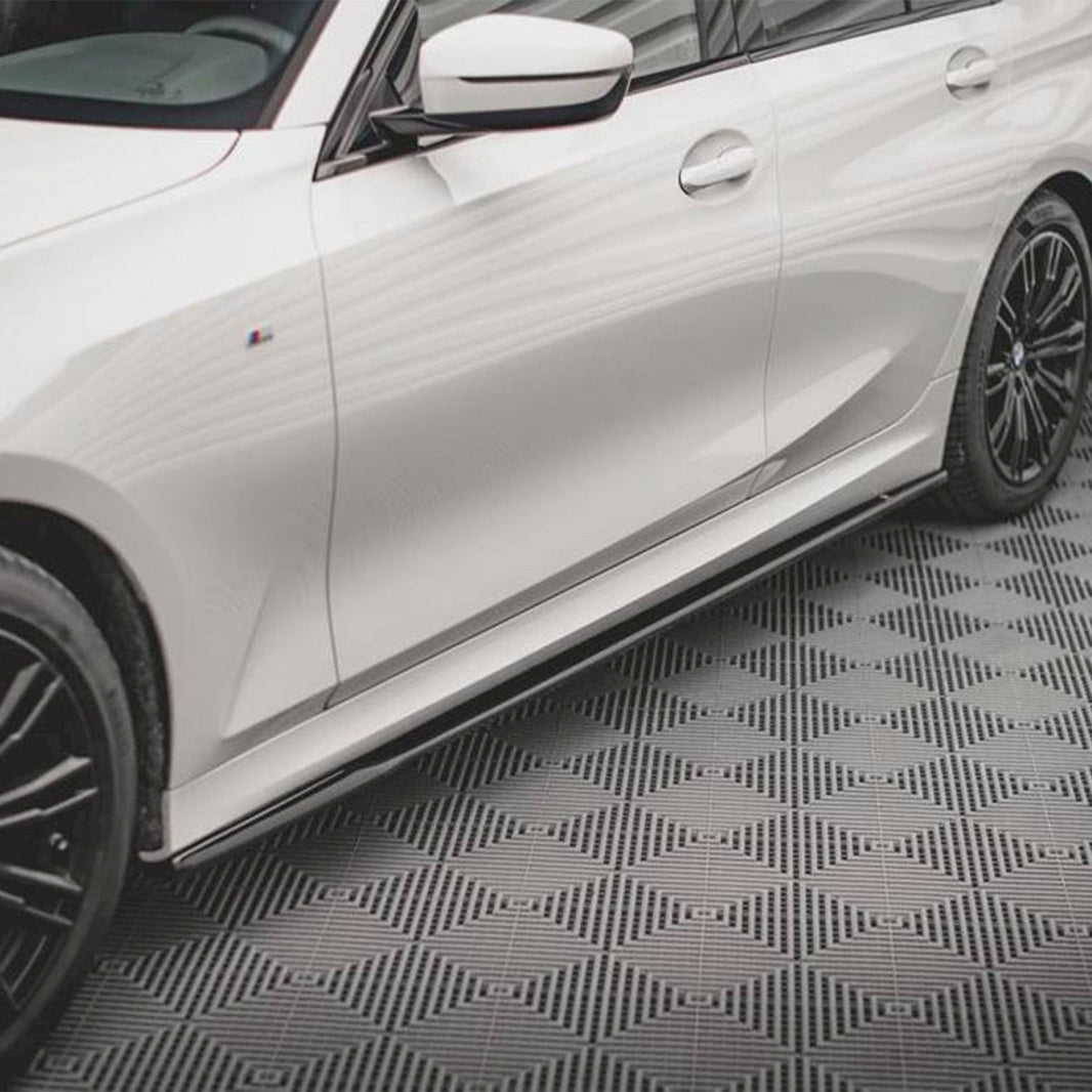Maxton Design BMW 3 Series M Sport V2 Side Skirts In Gloss Black (G20/G21 Pre-LCI)
