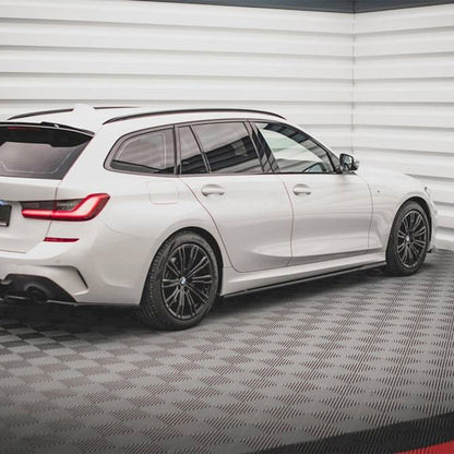 Maxton Design BMW 3 Series M Sport V2 Side Skirts In Gloss Black (G20/G21 Pre-LCI)