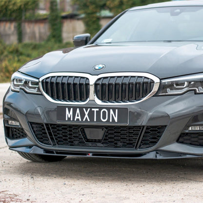 Maxton Design BMW 3 Series M Sport V1 Front Splitter In Gloss Black (G20/G21 Pre-LCI)
