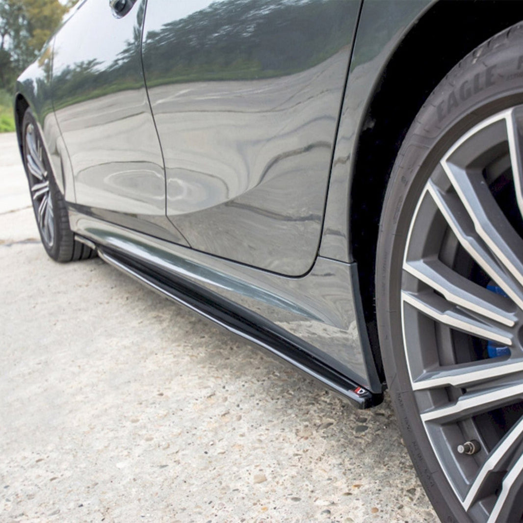Maxton Design BMW 3 Series M Sport V1 Side Skirts In Gloss Black (G20/G21 Pre-LCI)