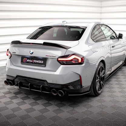 Maxton Design BMW M240i/2 Series Street Pro Rear Side Splitters In Black (G42)
