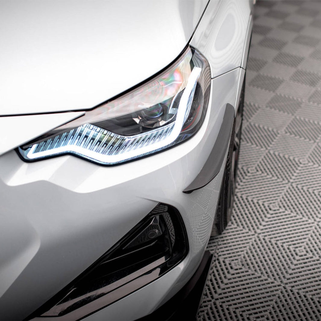 Maxton Design BMW M240i/2 Series Front Bumper Canards In Black (G42)