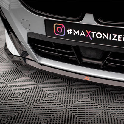 Maxton Design BMW M240i/2 Series V1 Front Splitter In Gloss Black (G42)