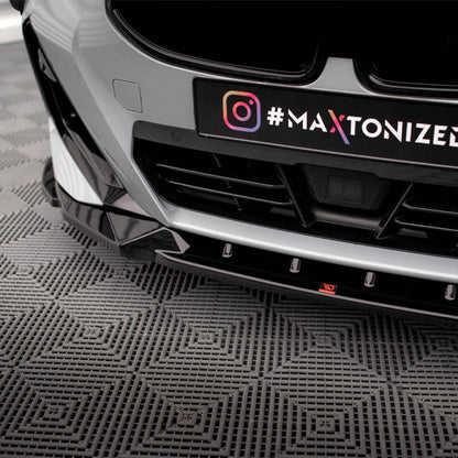 Maxton Design BMW M240i/2 Series V2 Front Splitter In Gloss Black (G42)