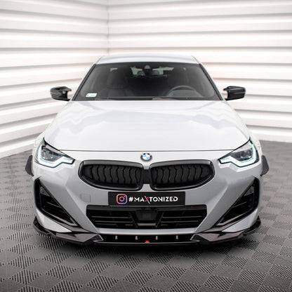 Maxton Design BMW M240i/2 Series V2 Front Splitter In Gloss Black (G42)