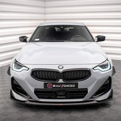 Maxton Design BMW M240i/2 Series V3 Front Splitter In Gloss Black (G42)