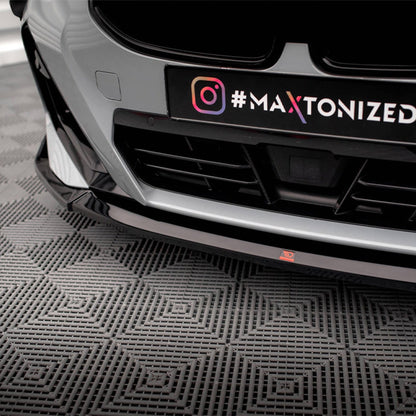 Maxton Design BMW M240i/2 Series V3 Front Splitter In Gloss Black (G42)