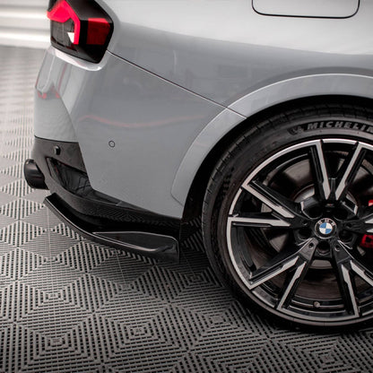 Maxton Design BMW M240i/2 Series V1 Rear Side Splitters In Gloss Black (G42)
