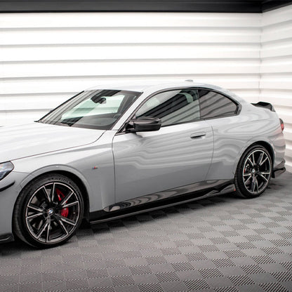Maxton Design BMW M240i/2 Series V1 Side Skirts In Gloss Black (G42)