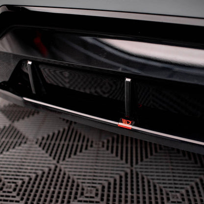 Maxton Design BMW M240i Central Rear Splitter In Gloss Black (G42)