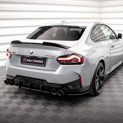 Maxton Design BMW M240i Street Pro Rear Diffuser In Black (G42)