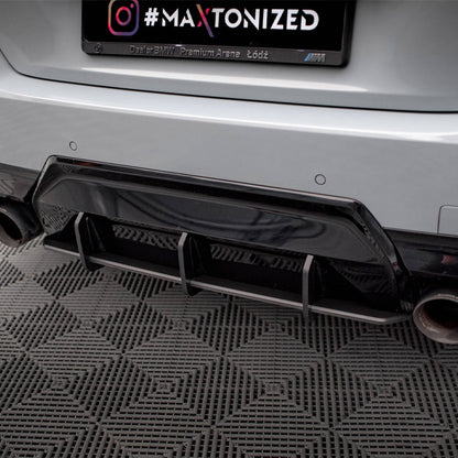 Maxton Design BMW M240i Street Pro Rear Diffuser In Black (G42)