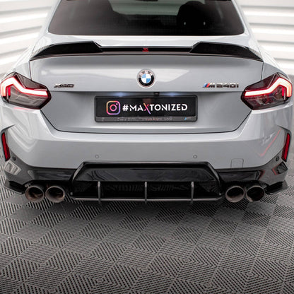 Maxton Design BMW M240i Street Pro Rear Diffuser In Black (G42)
