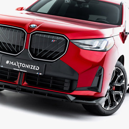 Maxton Design BMW G45 X3 M Sport V1 Gloss Black Front Splitter