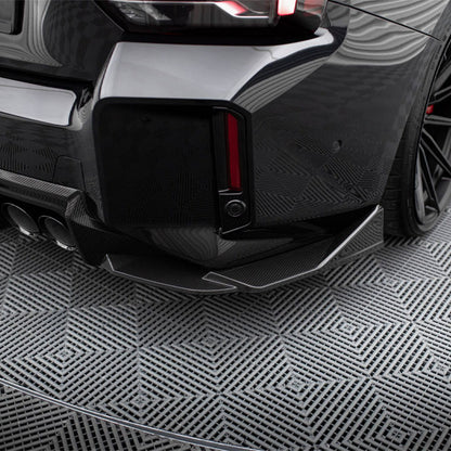 Maxton Design BMW M2 G87 Rear Side Splitters In Gloss Carbon Fibre (G87)