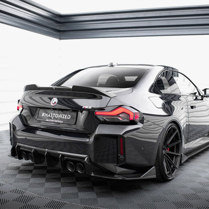 Maxton Design BMW M2 G87 Rear Side Splitters In Gloss Carbon Fibre (G87)