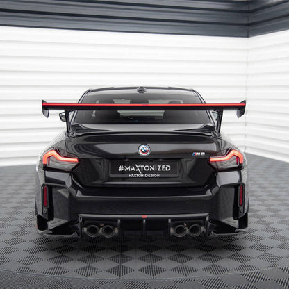 Maxton Design BMW M2 G87 Rear Wing In Gloss Carbon Fibre With Dynamic LED Light Bar (G87)