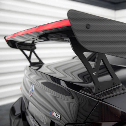 Maxton Design BMW M2 G87 Rear Wing In Gloss Carbon Fibre With Dynamic LED Light Bar (G87)