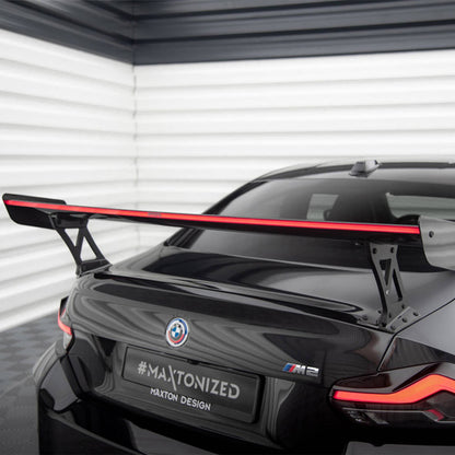 Maxton Design BMW M2 G87 Rear Wing In Gloss Carbon Fibre With Dynamic LED Light Bar (G87)