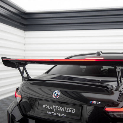Maxton Design BMW M2 G87 Rear Wing In Gloss Carbon Fibre With Dynamic LED Light Bar (G87)