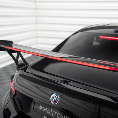 Maxton Design BMW M2 G87 Rear Wing In Gloss Carbon Fibre With Dynamic LED Light Bar (G87)
