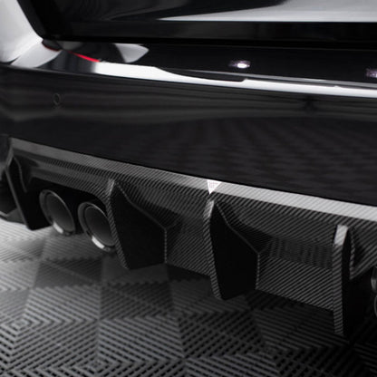Maxton Design BMW M2 G87 Rear Diffuser In Gloss Carbon Fibre (G87)