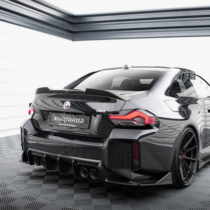 Maxton Design BMW M2 G87 Rear Diffuser In Gloss Carbon Fibre (G87)