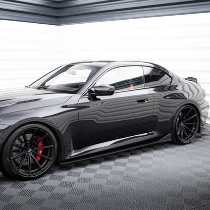 Maxton Design BMW M2 G87 Side Skirts In Gloss Carbon Fibre (G87)