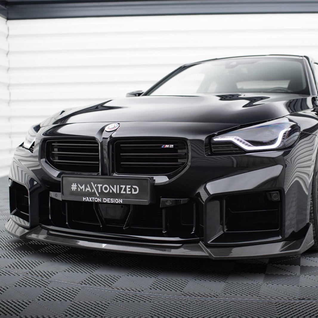 Maxton Design BMW M2 G87 V1 Front Splitter In Gloss Carbon Fibre (G87)