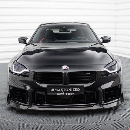Maxton Design BMW M2 G87 V1 Front Splitter In Gloss Carbon Fibre (G87)