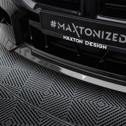 Maxton Design BMW M2 G87 V1 Front Splitter In Gloss Carbon Fibre (G87)