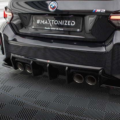 Maxton Design BMW M2 G87 V1 Rear Diffuser In Gloss Black (G87)
