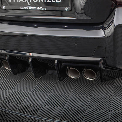 Maxton Design BMW M2 G87 V1 Rear Diffuser In Gloss Black (G87)