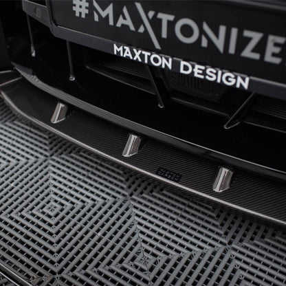 Maxton Design BMW M2 G87 V2 Front Splitter In Gloss Carbon Fibre (G87)