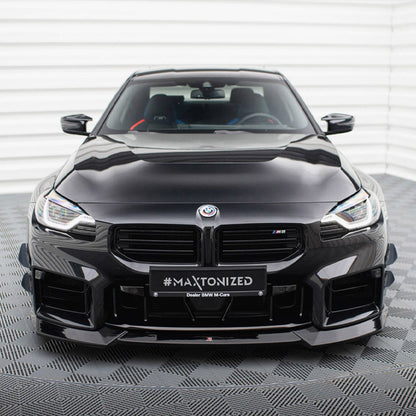 Maxton Design BMW M2 G87 V2 Front Splitter In Gloss Black (G87)