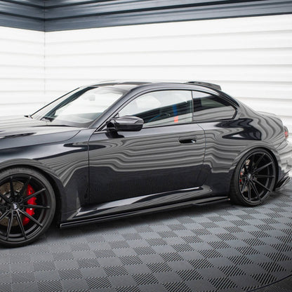 Maxton Design BMW M2 G87 V2 Side Skirts In Gloss Black (G87)