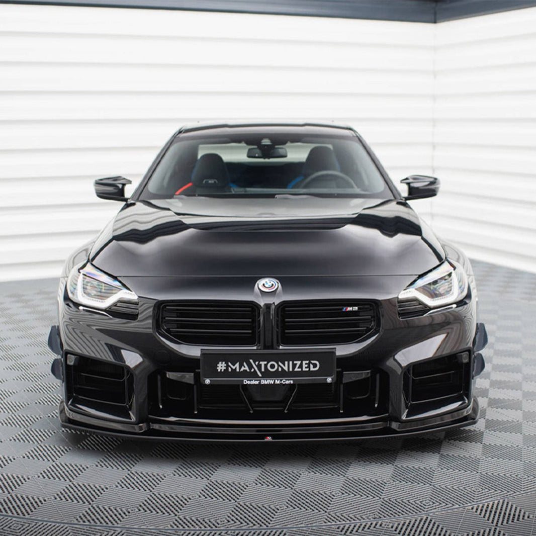 Maxton Design BMW M2 G87 V4 Front Splitter In Gloss Black (G87)