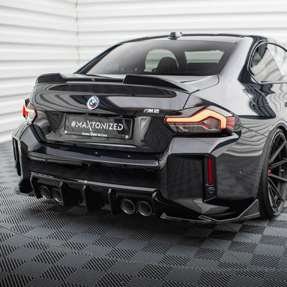 Maxton Design BMW M2 G87 V4 Rear Side Splitters In Gloss Black (G87)