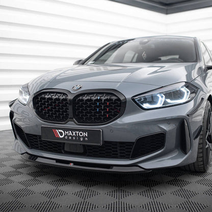 Maxton Design BMW M135i/1 Series M Sport V2 Front Splitter In Gloss Black (F40)