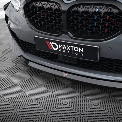 Maxton Design BMW M135i/1 Series M Sport V2 Front Splitter In Gloss Black (F40)