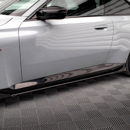 Maxton Design BMW M240i/2 Series Street Pro Side Skirts + Flaps In Black (G42)