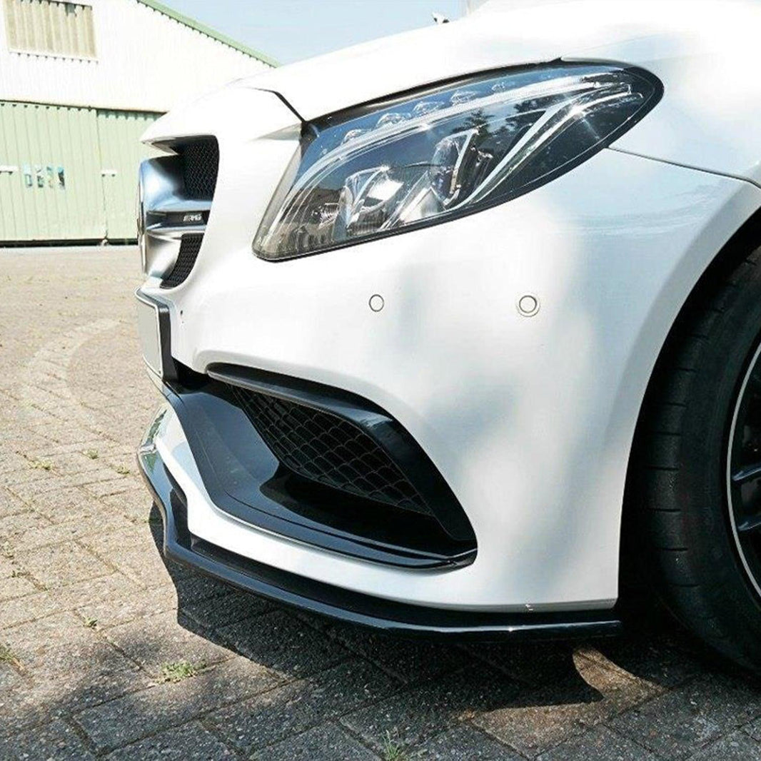 Maxton Design Front Splitter Mercedes C 205 63 AMG Coupe (2016-2018) in Gloss Black