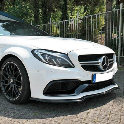 Maxton Design Front Splitter Mercedes C 205 63 AMG Coupe (2016-2018) in Gloss Black
