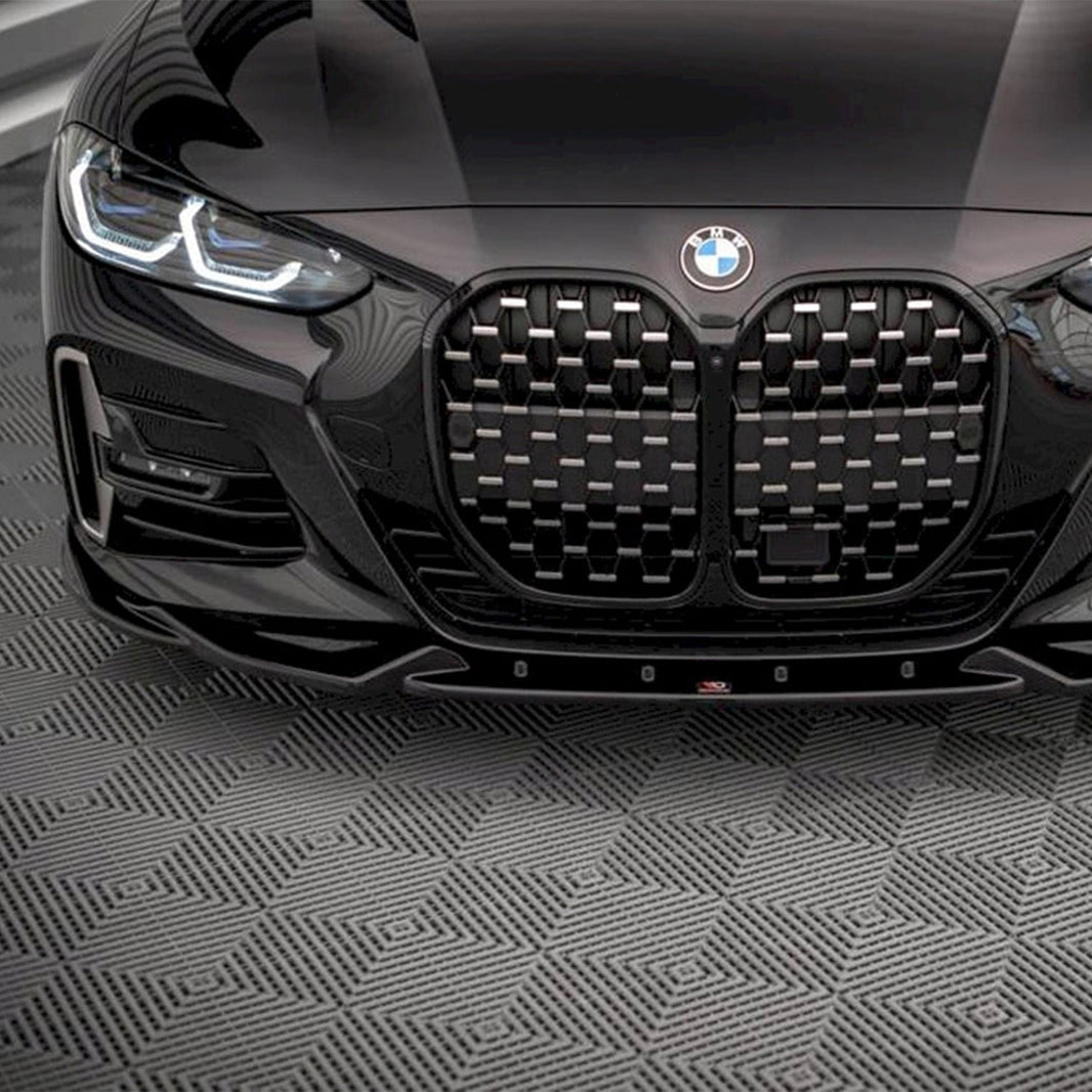 Maxton Design BMW 4 Series M Sport V2 Front Splitter In Gloss Black (G22/G23 incl. M440i & M440d)