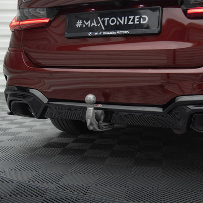 Maxton Design BMW M340i/M340d Rear Diffuser In Gloss Black (G20/G21 2018-2022)