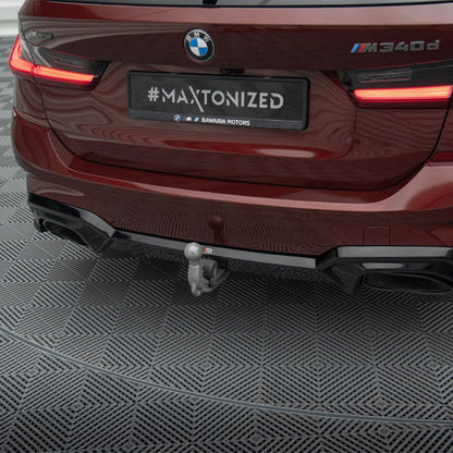 Maxton Design BMW M340i/M340d Rear Diffuser In Gloss Black (G20/G21 2018-2022)