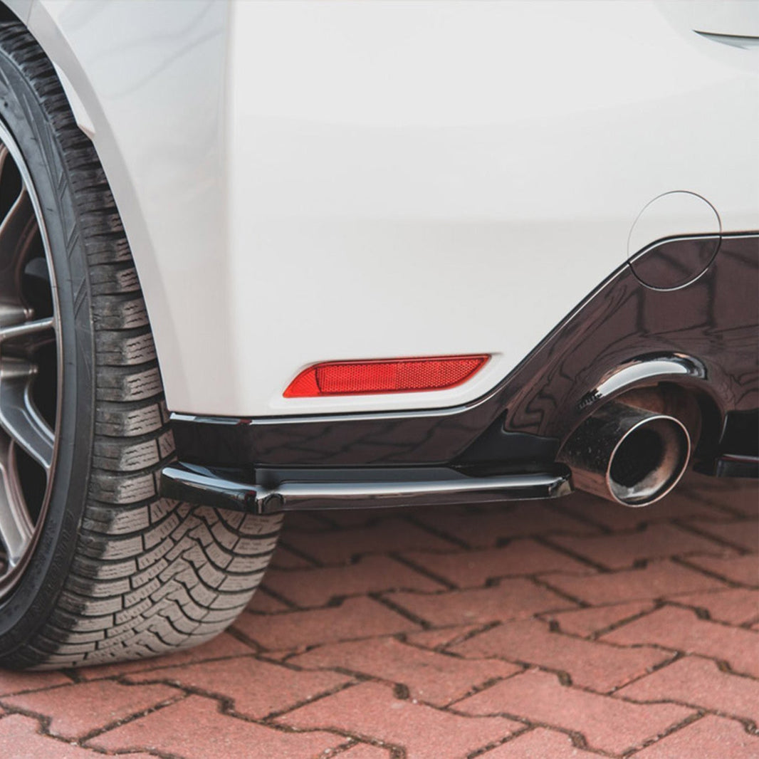 Maxton Design Toyota GR Yaris V1 Rear Side Splitters In Gloss Black (Mk4)